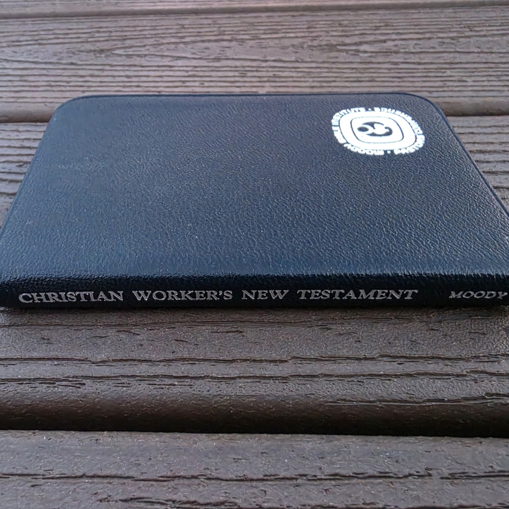 Christian Worker's New Testament Hand Sized Book published by Moody Press